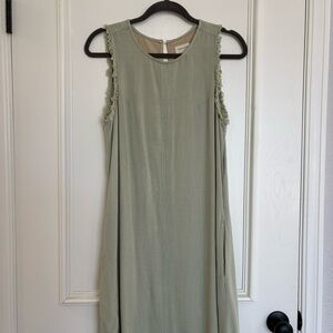 Elegant Green Sleeveless Dress
